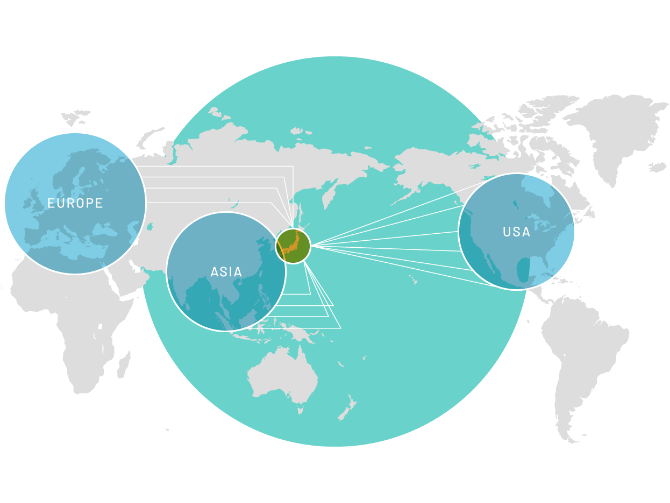 Areas where services are provided